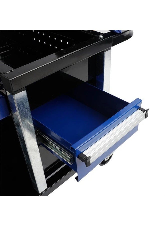 WORKPRO Heavy Duty Workshop Creeper Seat with Storage Drawers - Rolling Garage Stool, 150kg Capacity - Image 2